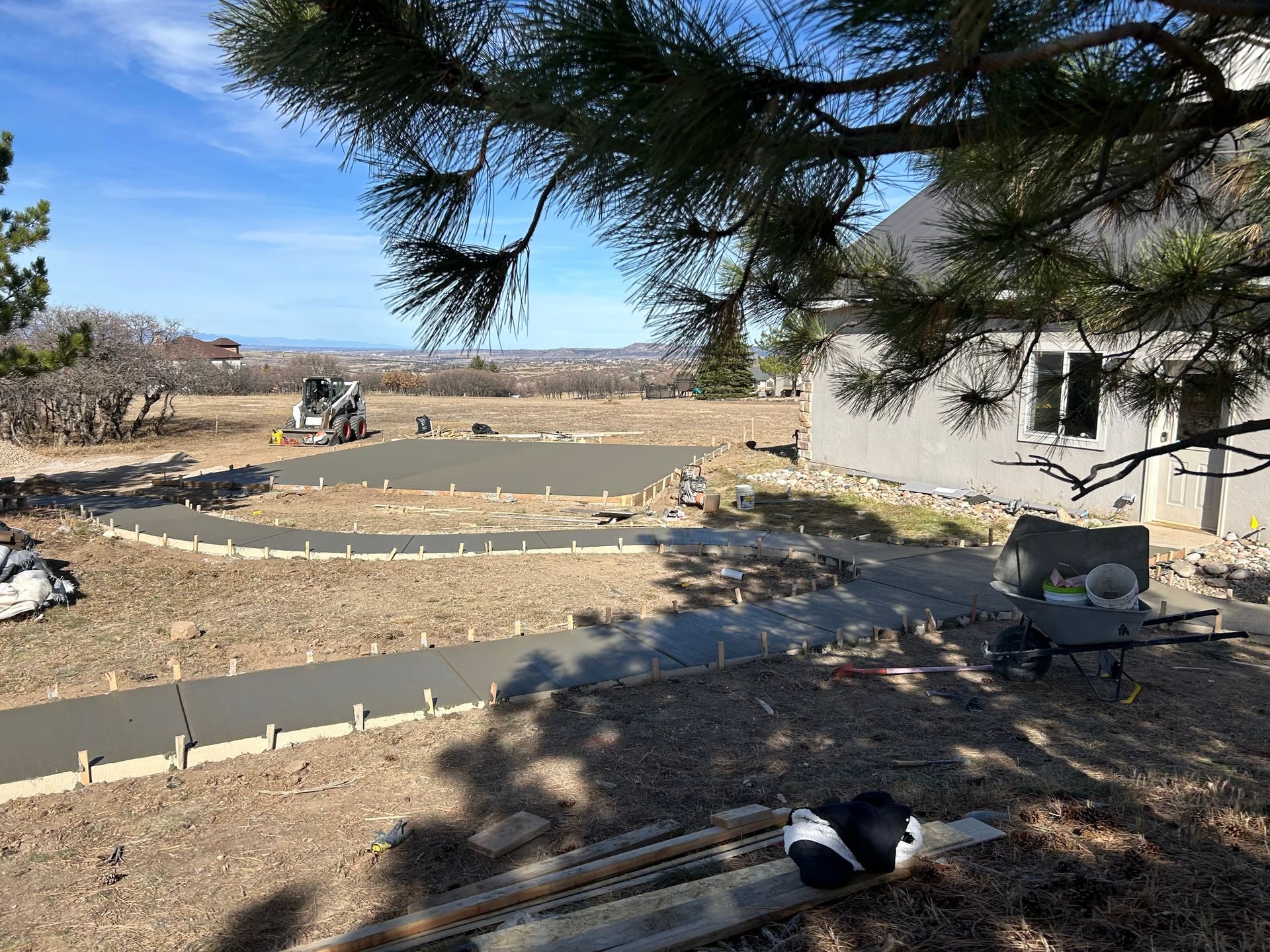 Layout stage of a CreteWorx concrete pour